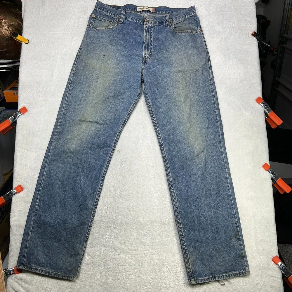 Levi's 569 Loose Straight Jeans Men's Blue‎ Denim High Rise Classic - 36X35.5